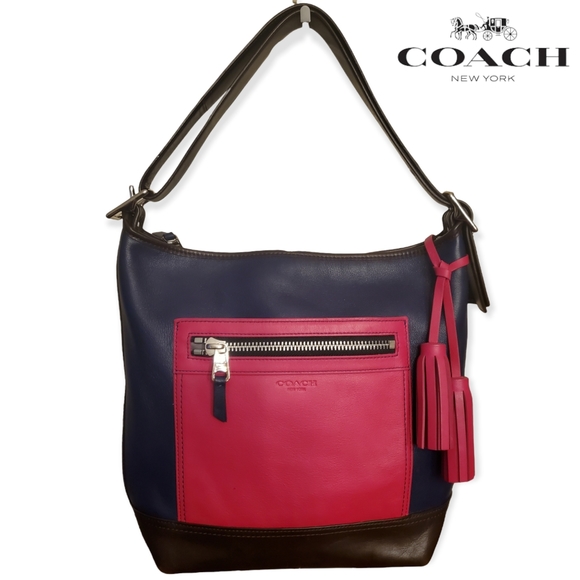 💘Coach💘 Legacy Leather Colorblock Duffle Bag - Picture 1 of 10